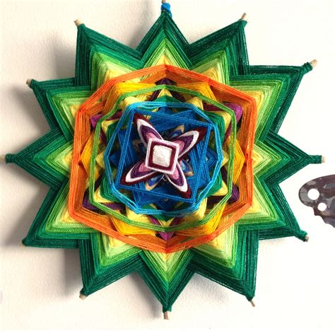 Ojo de Dios Huichol Multicolor