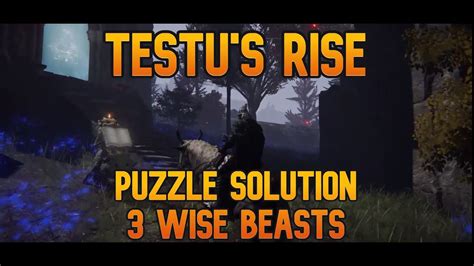 Elden Ring - Seek Three Wise Beasts at the Testu's Rise - Tower Puzzle ...