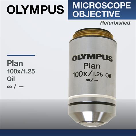 Olympus Microscope Objective 100x Plan Achromat Oil Immersion ...