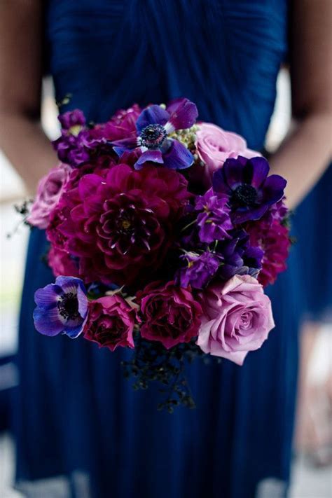 fall wedding with purple