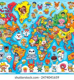 World Map Clear Image for Kids 的图像结果