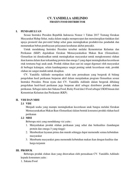 contoh proposal penawaran wisata