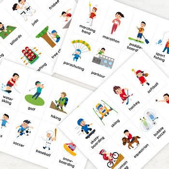 Sports Flash Cards 的图像结果