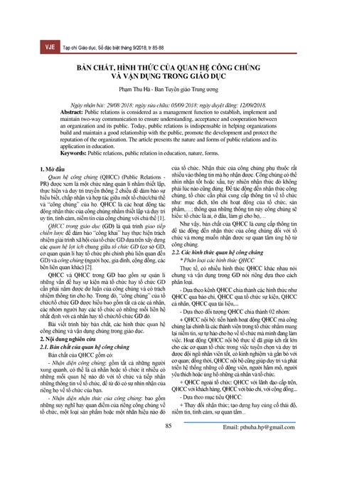 19pham-thu-ha - Trường Đại học Thăng Long - 85 Email: pthuha@gmail BẢN CHẤT, HÌNH THỨC CỦA QUAN ...