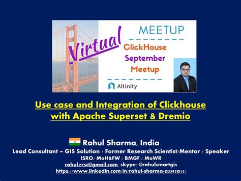 Use case and integration of ClickHouse with Apache Superset & Dremio | PDF