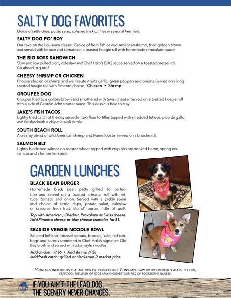 SaltyDogMenu
