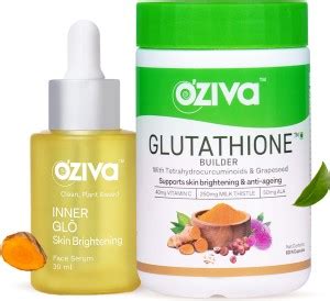 OZiva Skin Care Routine Glutathione Builder + Inner Glo Skin ...