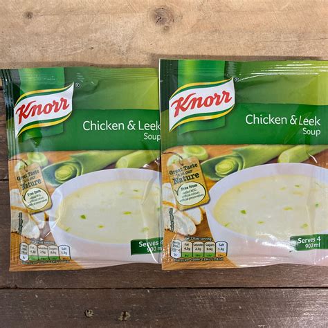 3x Knorr Chicken and Leek Dry Soup Mixes (3x60g) & Low Price Foods Ltd