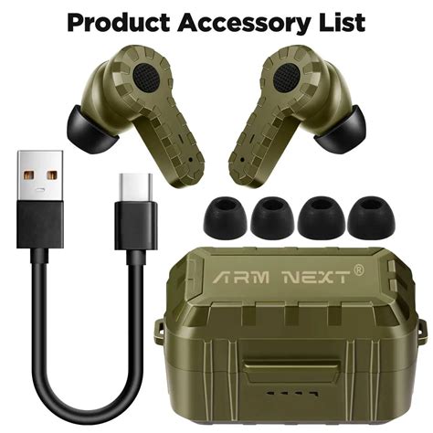 New original ARM NEXT military tactical electronic shooting ear buds, outdoor hunting protection ...