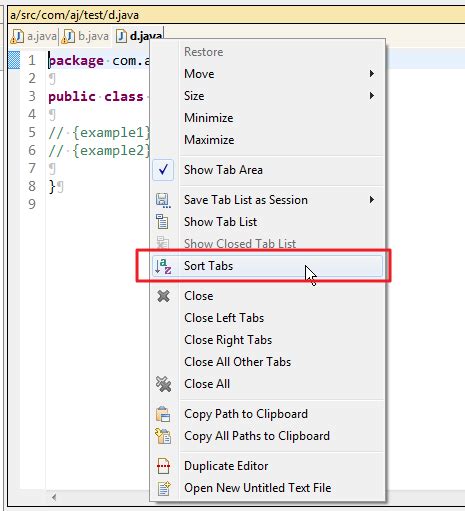 +Eclipse Alphabetical Sort Name in Java Pro RAM 的图像结果