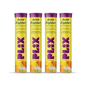 PLIX - THE PLANT FIX Acne Shield (15 Effervescent Tablets), Mango Twist ...