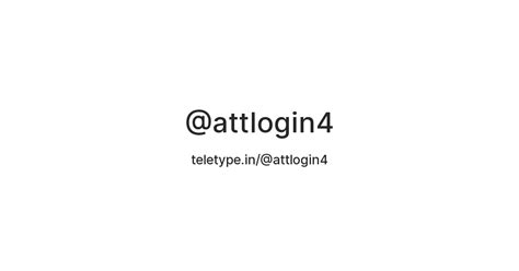 ATT Login — Teletype