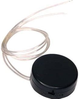 CR2032 CR2025 2XCoin Cell Battery Round Holder with Toggle Switch & Wi