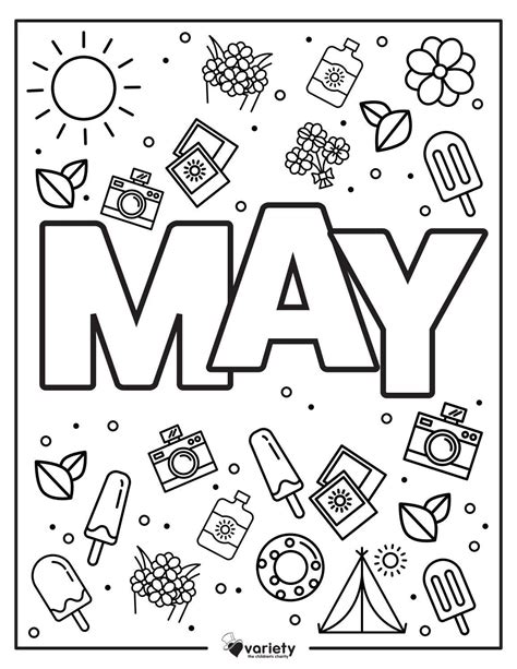 May Coloring Pages Printable | Printable AT A GLANCE