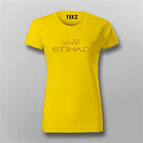 Etihad-Airways-Logo T-Shirt For Women – TEEZ.in