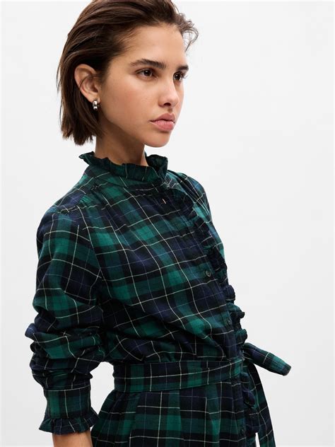 Plaid Tiered Mini Dress | Gap