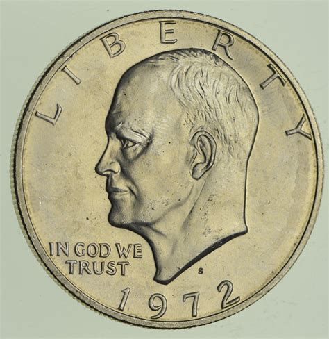 Silver - SPECIALLY MINTED - S Mint Mark - 1972-S - 40% Eisenhower ...