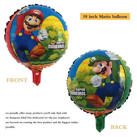 27Pcs Mario Birthday Party Supplies,Super Mario Bros Happy Birthday ...