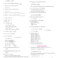 Maths Formula Chart - JEE PDF Download