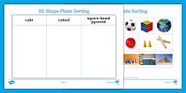 👉 KS1 Present Sorting Activity | Shape Worksheets
