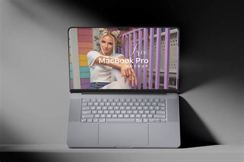 Free Dark Room MacBook Pro Mockup PSD Set - Good Mockups
