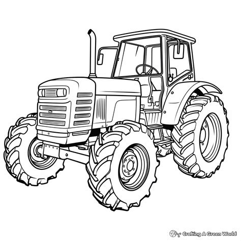 Tractor Color Pages 的图像结果