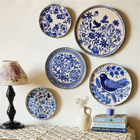 RITUALISTIC Holland Delft Art Wall Plates- Set of 5 | Decor plates ...
