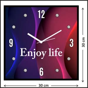 Color Splash Analog 30 cm X 30 cm Wall Clock Price in India - Buy Color ...