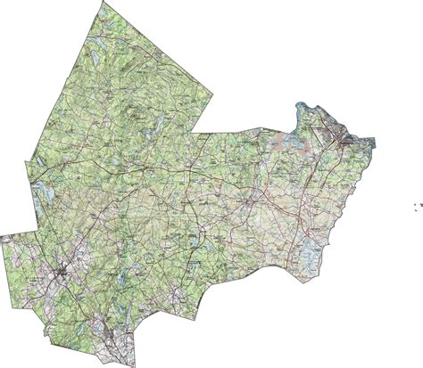 Rockingham County Map, New Hampshire - US County Maps