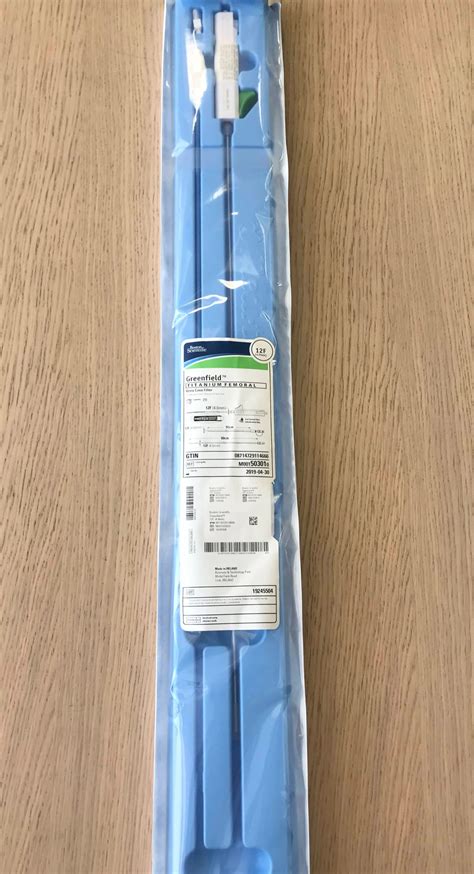 New BOSTON SCIENTIFIC 50301 Greenfield Titanium Femoral Vena Cava Filter 12F (X) Disposables ...