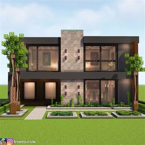 Modern minecraft house – Artofit