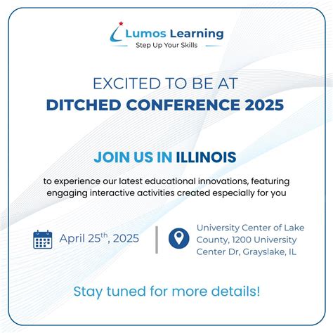 Excited to Join Ditched Conference 2025 with Lumos Learning! 📅 April ...