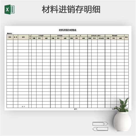 原材料进销存表表格-原材料进销存表excel表格下载-觅知网
