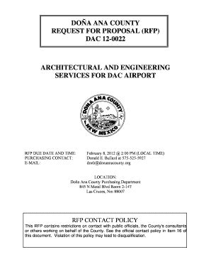Fillable Online Do a ana county request for proposal (rfp ...