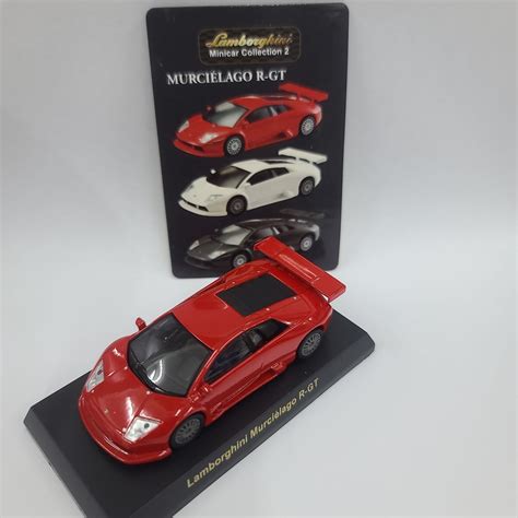 Kyosho 1:64 Scale Lamborghini Minicar collection 2 Murcielago R-GT Red ...
