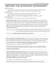 Interview Preparation Worksheet 的图像结果