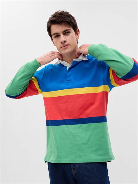 Stripe Rugby Polo Shirt | Gap