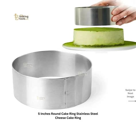5 Inch Round Cake Ring | Stainless Steel Cheesecake Ring