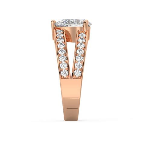 Bold & Double Radiant Lab Grown Diamond Ring by Stefee Jewels