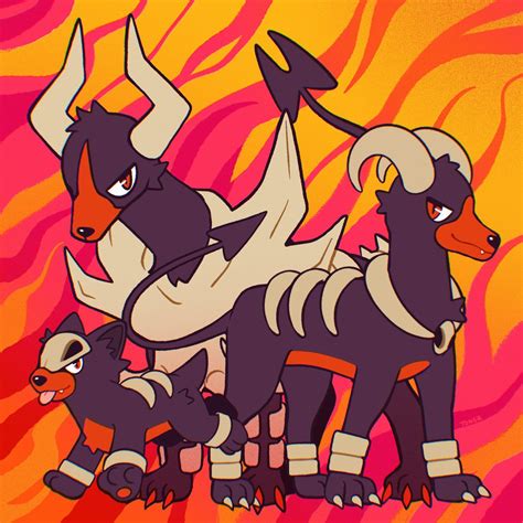 Houndour Evolution Chart