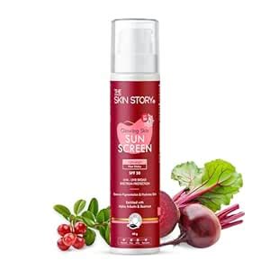 The Skin Story Glowing Sunscreen SPF 30 PA++ | UVA & UVB Rays ...