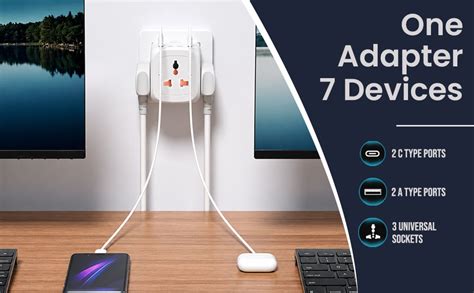EMBOX Multi Plug Socket with Type C Port Master Switch-Cordless ...