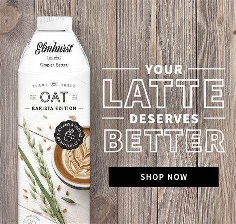 Plant-Based Barista Edition Oat Milk & Almond Milk | Elmhurst 1925