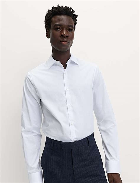 Buy Regular Fit Easy Iron Pure Cotton Shirt at Marks & Spencer
