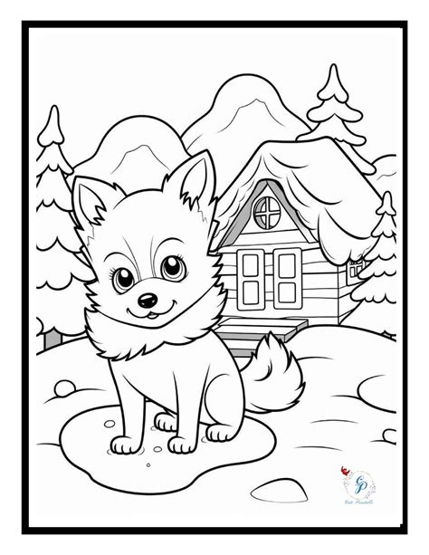 Christmas Animals Coloring Pages for Kids | Cute Printable