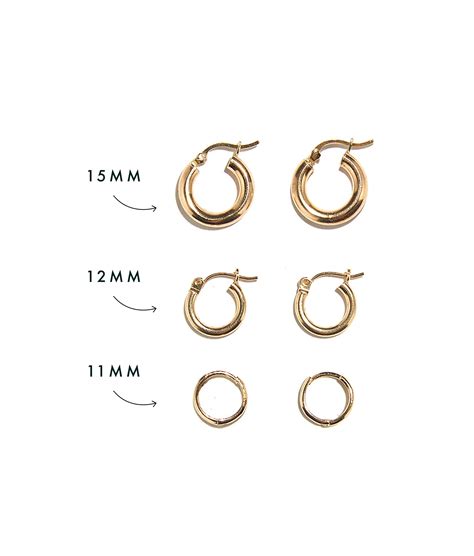 15mm 14k Gold Hoops | Lizzie Fortunato