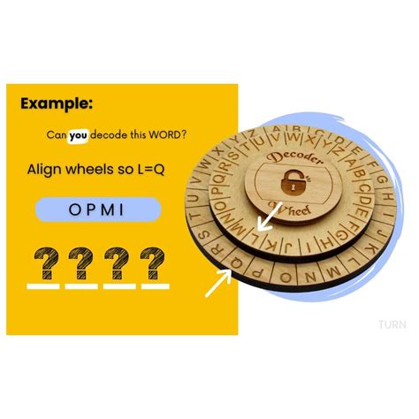 Creative Escape Rooms Wooden Caesar Cipher Secret India | Ubuy