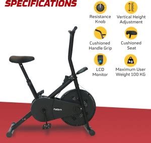 fatbrn FB 2000 Exercise Cycle with Stationary Handles for Home Gym ...