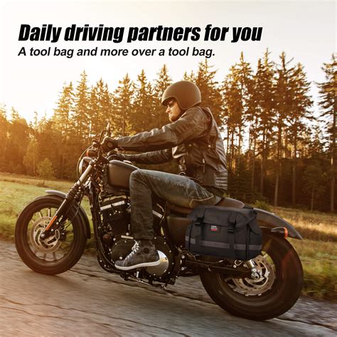 Buy Motorcycle Saddlebags, Canvas Throw Over Bags, Motorcyel Panniers ...