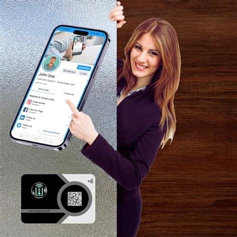 SwapnSnap NFC Digital Business Card with Unique QR Code, Social Media ...